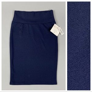 Navy Pencil Skirt (Small)